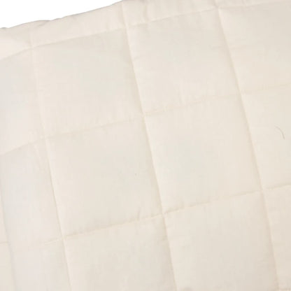 Vidaxl Manta Con Peso Tela Color Crema Claro 137x200 Cm 6 Kg_3