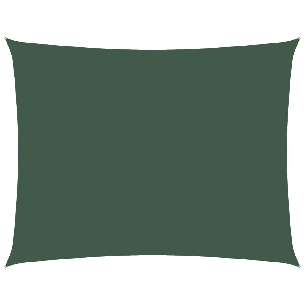 Vidaxl Toldo De Vela Rectangular Tela Oxford Verde Oscuro 2,5x3,5 M_0