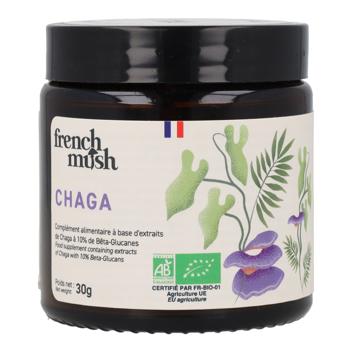Polvos de Extractos Chaga BIO French Mush 30g