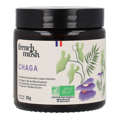 Polvos de Extractos Chaga BIO French Mush 30g