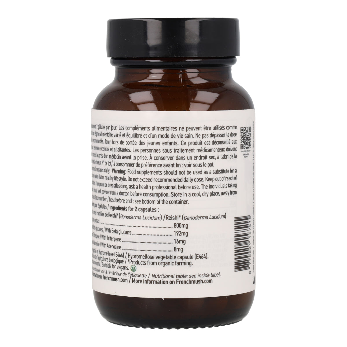 Cápsulas de Extractos de Reishi  BIO French Mush 56 uds