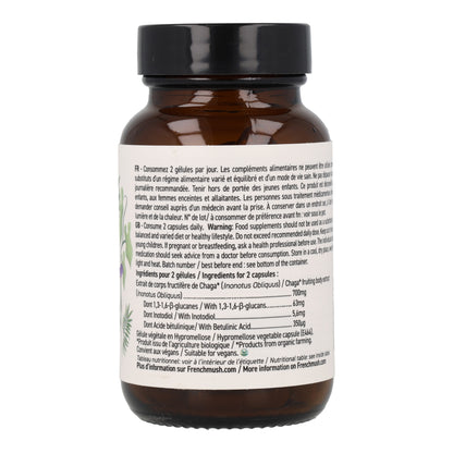 Cápsulas de Extractos de Chaga BIO French Mush 56 uds