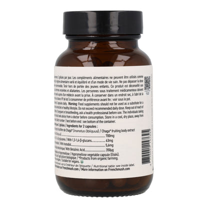 Cápsulas de Extractos de Chaga BIO French Mush 56 uds