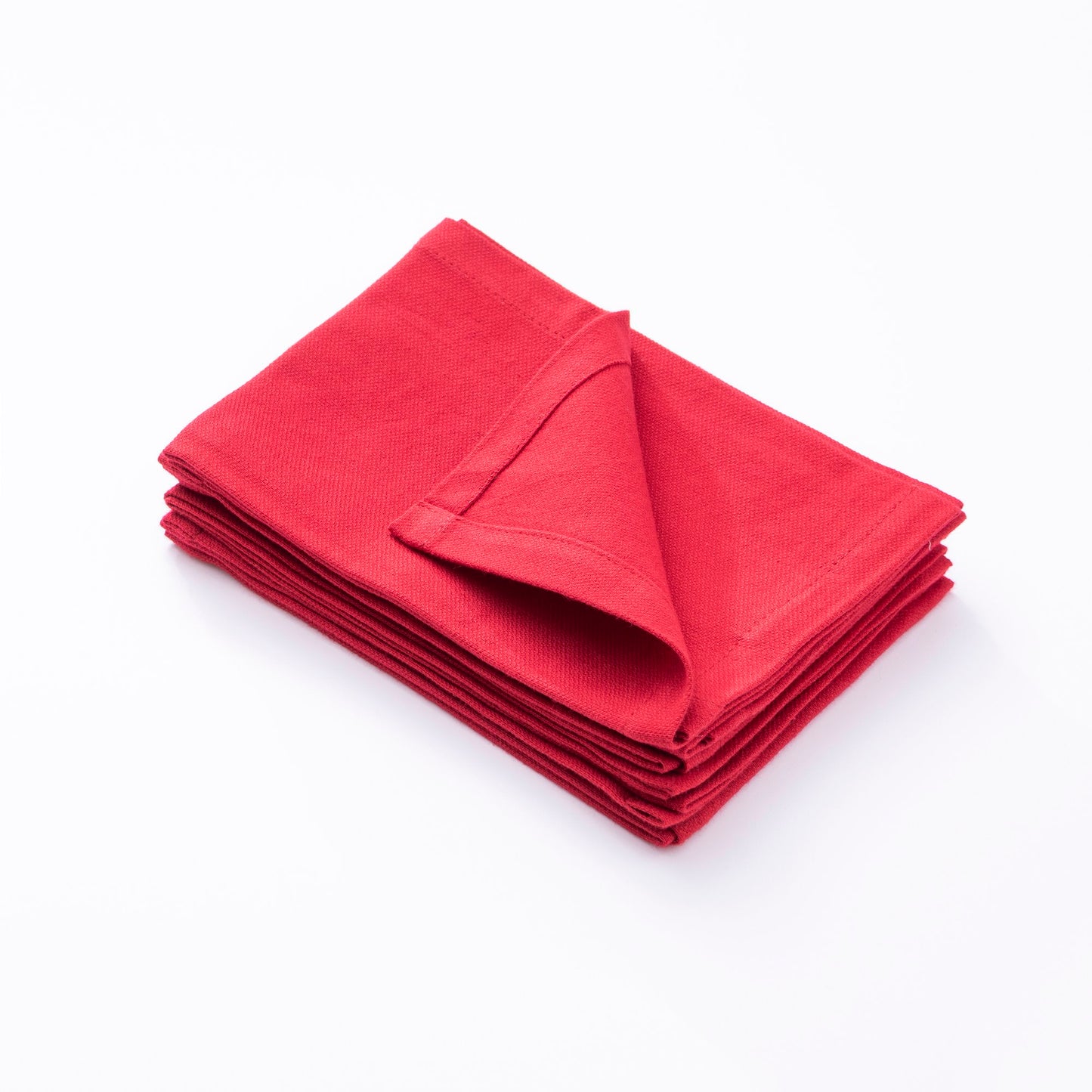 Set 4pzs Servilleta 40x40cm 100% Algodon 190gsm Rojos Benetton_1