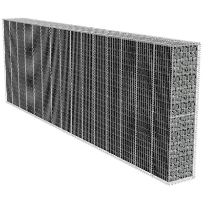 Muro De Gaviones Con Cubierta Acero Galvanizado 600x50x200 Cm / Vetonek_3