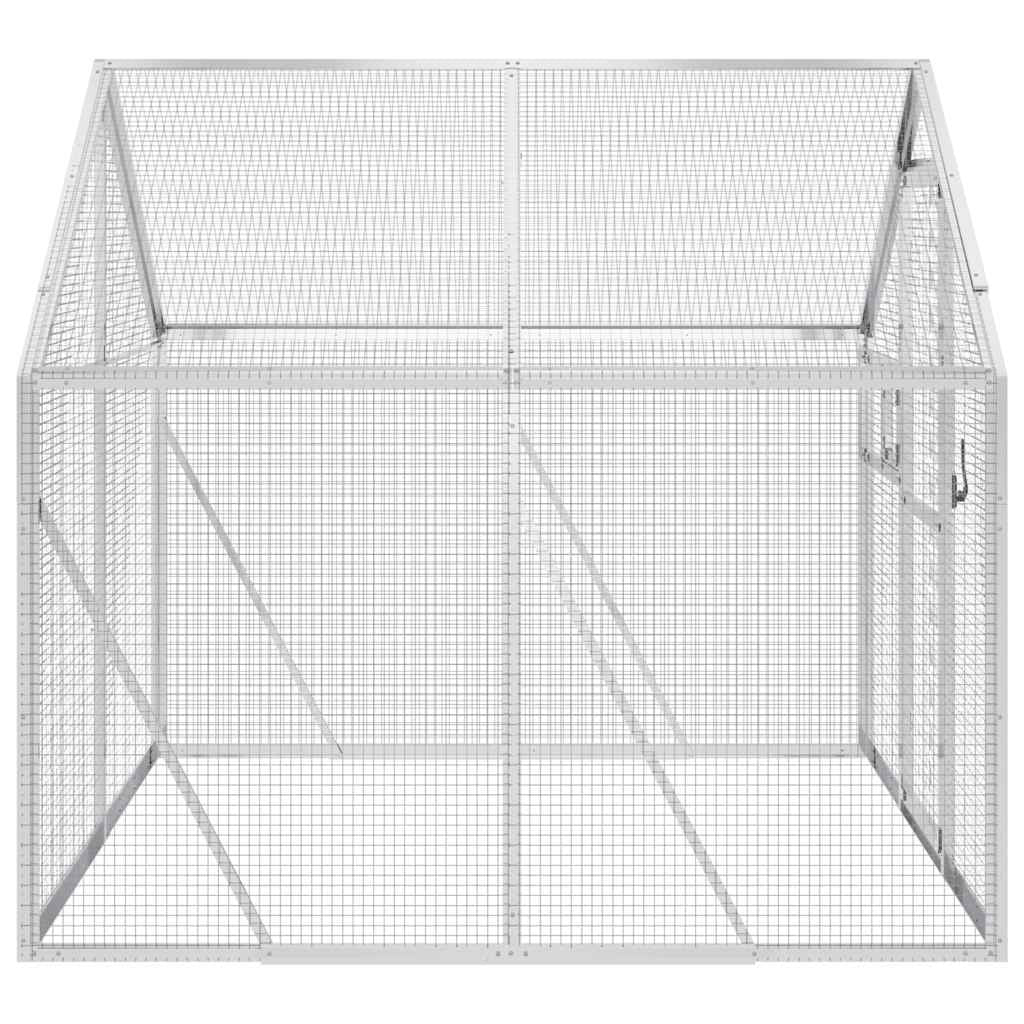 Vidaxl Pajarera De Aluminio Color Plateado 1,79x2x1,85 M_3