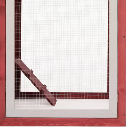 Vidaxl Gallinero Madera Maciza De Pino Y Abeto Rojo 170x81x110 Cm_5