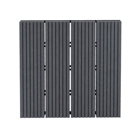 Outsunny Set De 11 Piezas Baldosas De Exterior 30x30 Cm 1 M² Para Jardín Gris_0