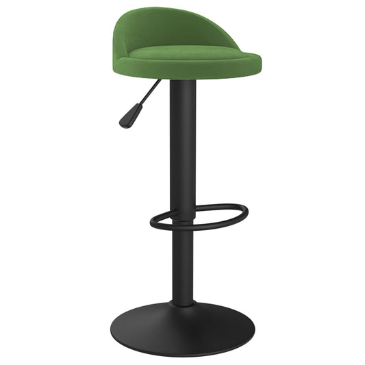 Taburete De Cocina De Terciopelo Verde Oscuro_0