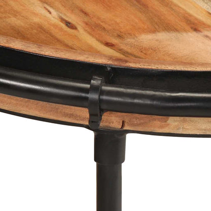 Mesa Auxiliar Madera Maciza De Acacia Ø55x60 Cm_3