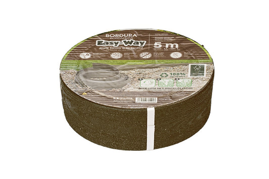 Bordillo Easy Way Composite Marrón (rollo 5mx5,5mmx9cm).