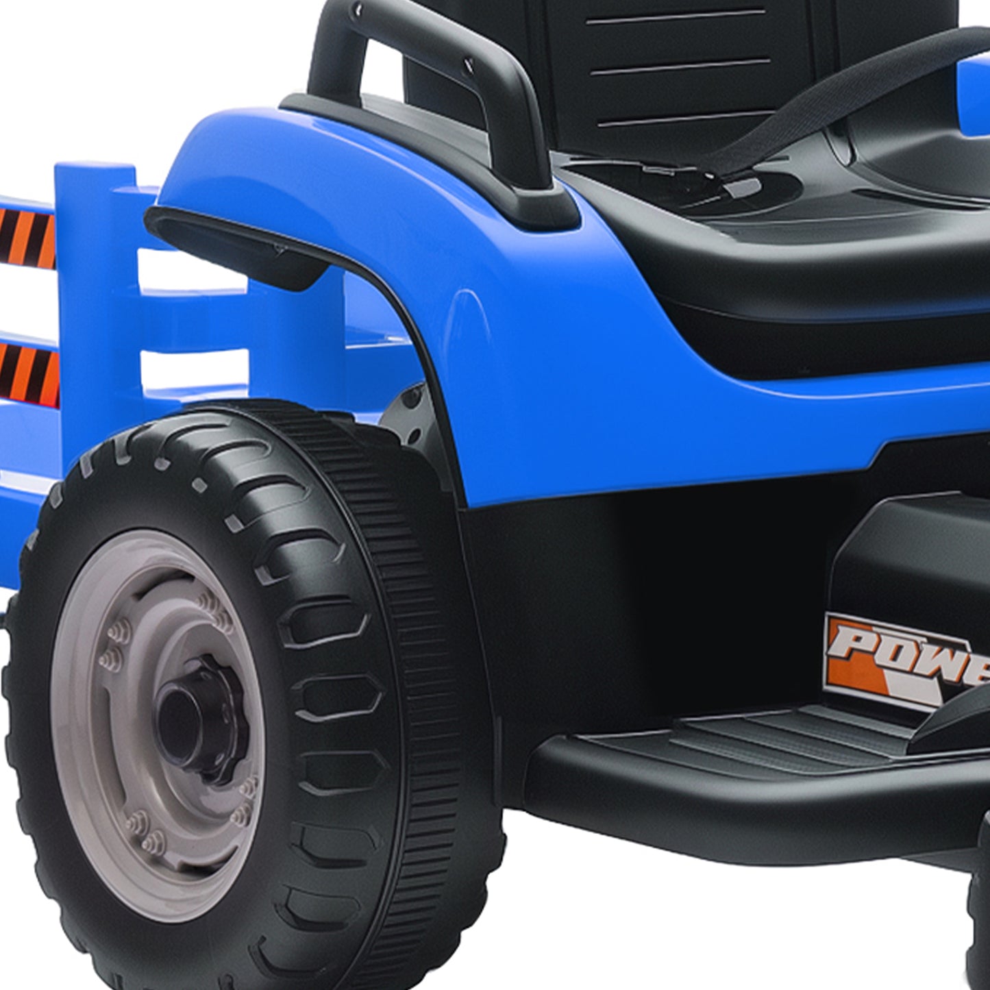 Aiyaplay Tractor Eléctrico Para Niños Con Remolque Desmontable Azul_4