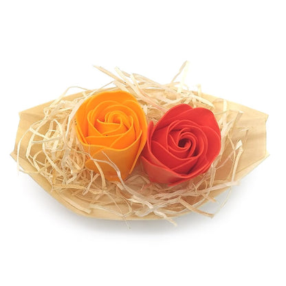 50 Barcas Con Flores Para Regalo Invitados (naranja) - Rosas De Jabón Para Baño Aromático. Detalle Original Para Eventos_3