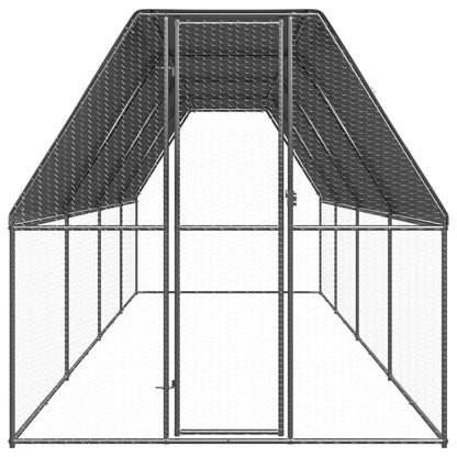 Vidaxl Jaula Gallinero De Acero Galvanizado 2x8x2 M_1