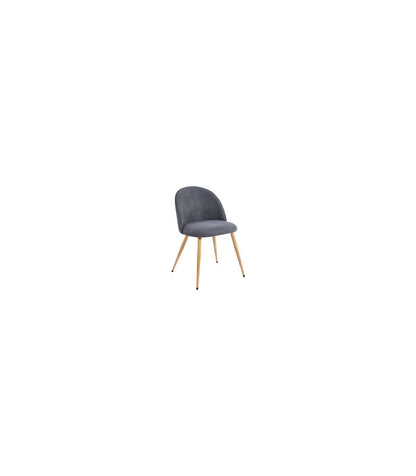 Pack De 4 Sillas Para Cocina O Comedor Evora Tapizado Textil Gris/roble, 78cm(alto) 50cm(ancho) 55cm(largo)_0