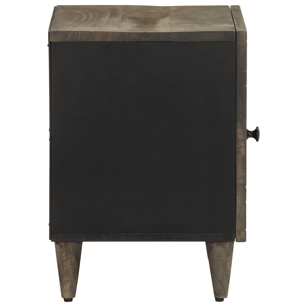 Mesitas Noche 2 Uds Madera Maciza Mango Gris Claro 40x33x46 Cm_3