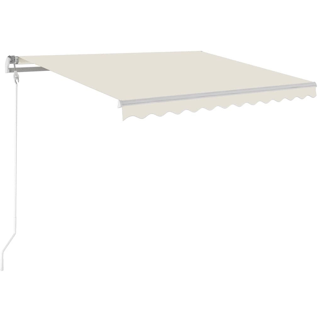Toldo Automático Con Led Y Sensor De Viento Crema 350x250 Cm_0