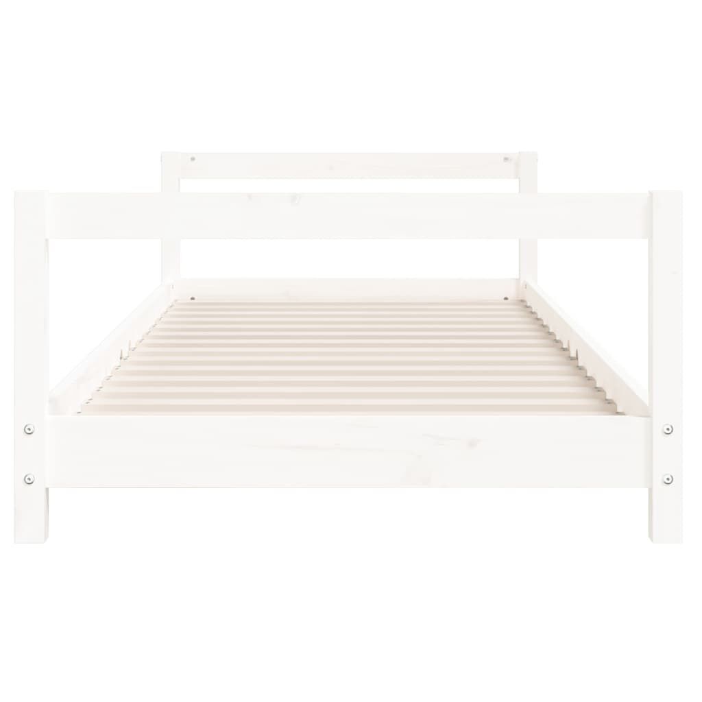 Vidaxl Estructura De Cama Para Niños Madera De Pino Blanco 90x190 Cm_3