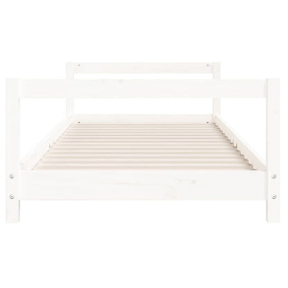 Vidaxl Estructura De Cama Para Niños Madera De Pino Blanco 90x190 Cm_3