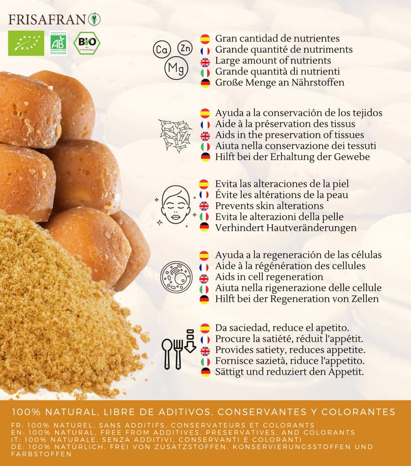 Panela Pulverizada Ecológica - Calidad Y Sabor | Frisafran 5 Kg_1