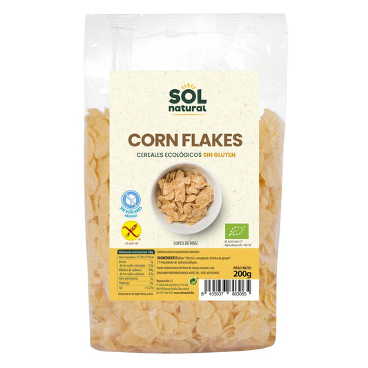 Corn flakes Ecológicos Sin gluten Bio 200 g Sol Natural