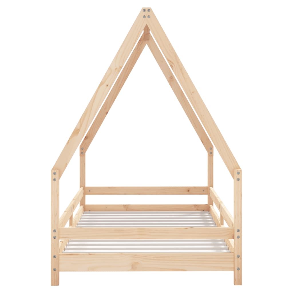 Vidaxl Estructura De Cama Infantil Madera Maciza De Pino 90x190 Cm_3