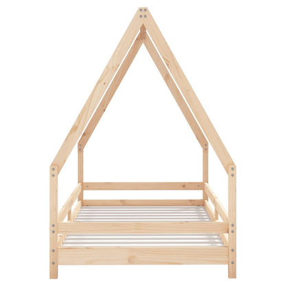 Vidaxl Estructura De Cama Infantil Madera Maciza De Pino 90x190 Cm_3