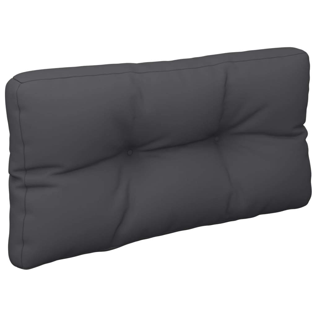 Vidaxl Cojines Para Palets 2 Unidades Tela Negro_3