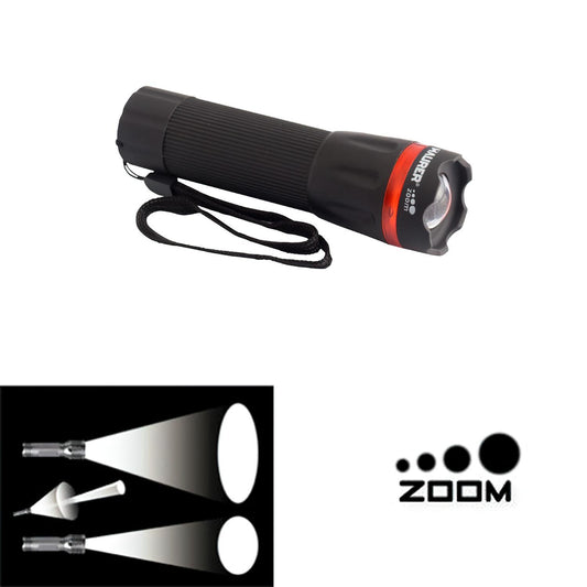 Linterna Led De Mano A Pilas (3 Aaa) 50 Lumenes Con Mango Engomado Y Función Zoom_0