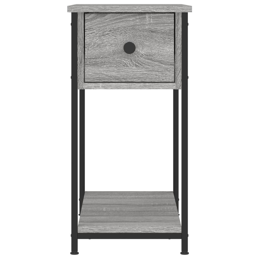 Mesitas Noche 2 Uds Madera Ingeniería Gris Sonoma 30x60x60 Cm_4