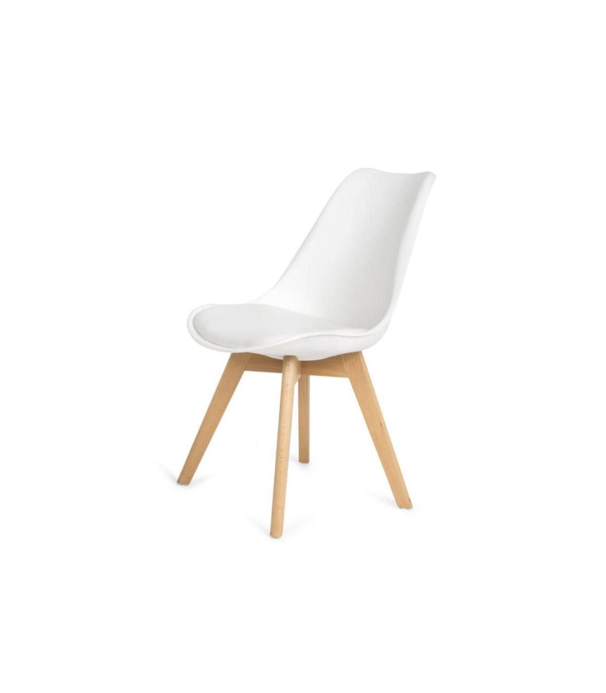 Pack 4 Sillas Super Dereck En Polipiel Color Blanco, 42 Cm(ancho) 81 Cm(altura) 46 Cm(fond_3