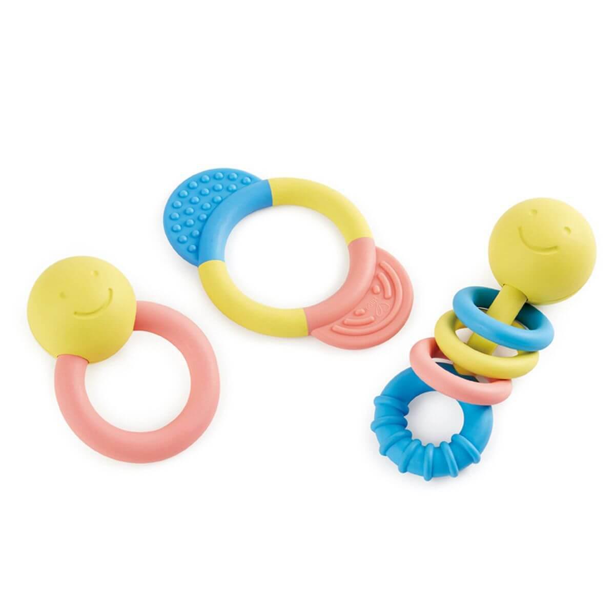 Set Anillo Dentición-sonajero 3pzas Infant Toys Hape_1