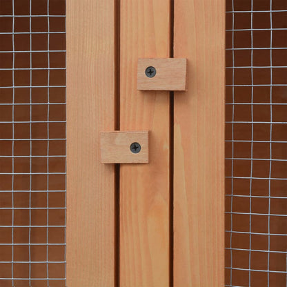 Vidaxl Jaula De Animales Conejera 6 Habitaciones Madera_5
