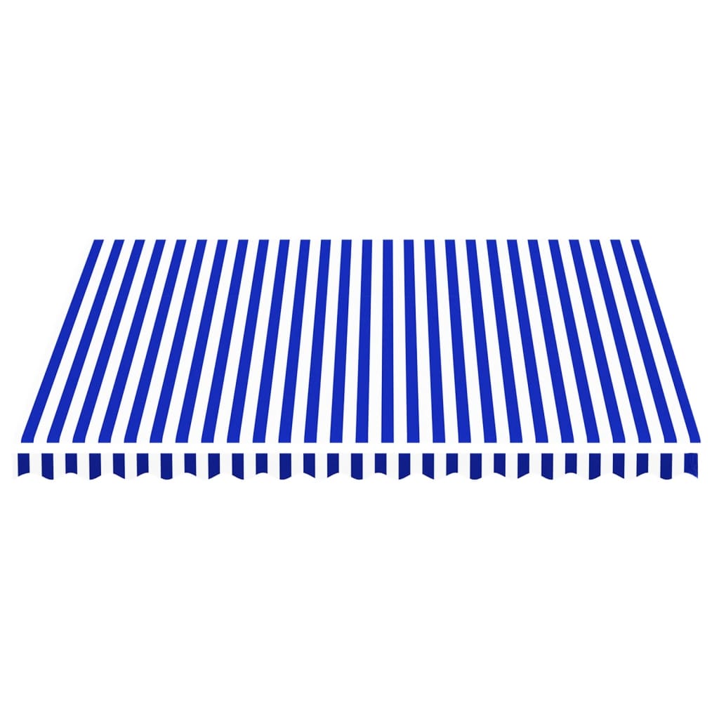 Tela De Repuesto Para Toldo Azul Y Blanco 4x3,5 M Poliéster_2