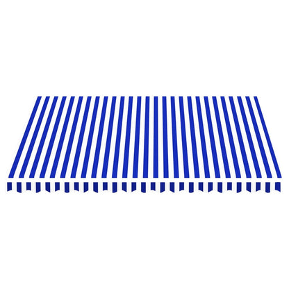Tela De Repuesto Para Toldo Azul Y Blanco 4x3,5 M Poliéster_2
