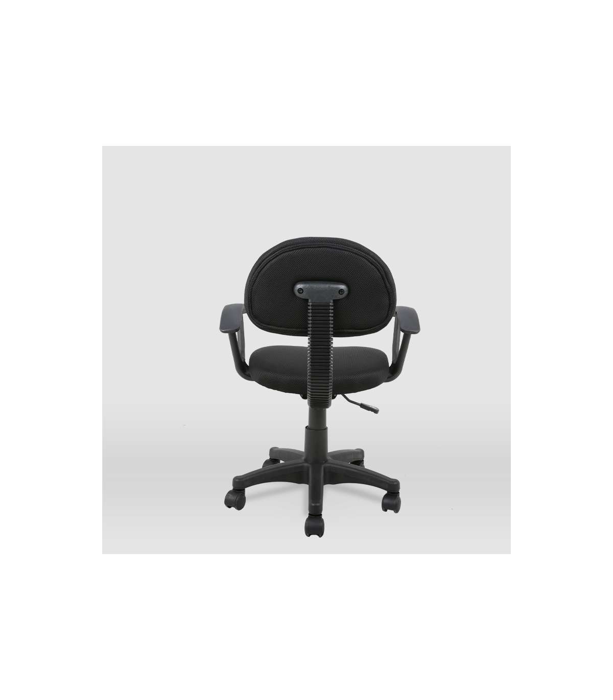 Silla De Oficina Leyre En Negro. Alto: 80.5/92.5 Ancho: 55. Fondo: 58,5_2
