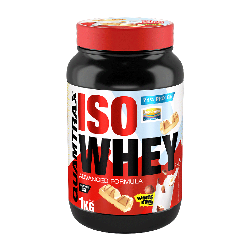 Isowhey - 1kg - Crema Blanca De Avellanas Tostadas - Proteína De Aislado De Suero Isolate - Quamtrax_0