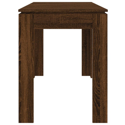 Mesa De Comedor Madera De Ingeniería Marrón Roble 120x60x76 Cm_3