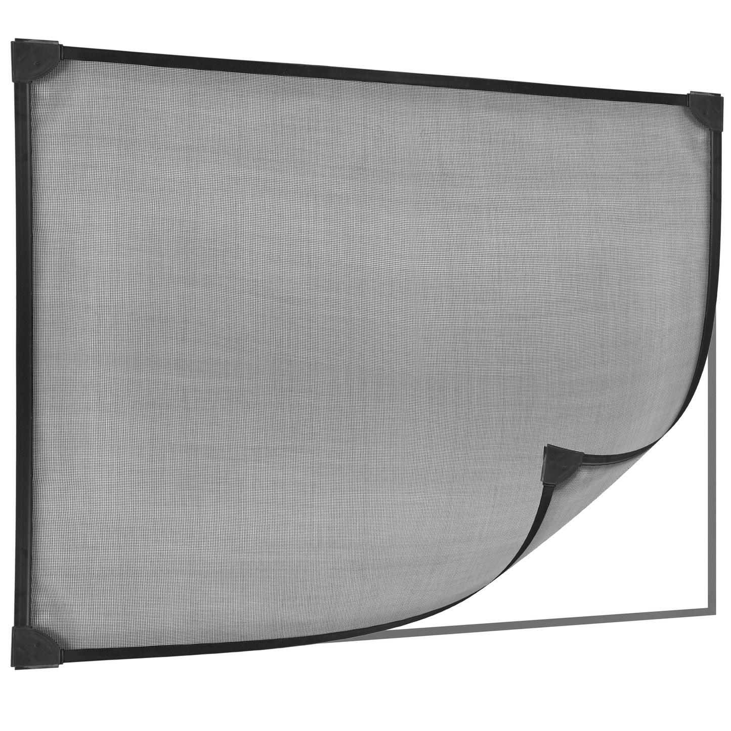 Mosquitera Para Ventana Max 100 X 120 Cm Magnética Pvc Flexible Negro_0