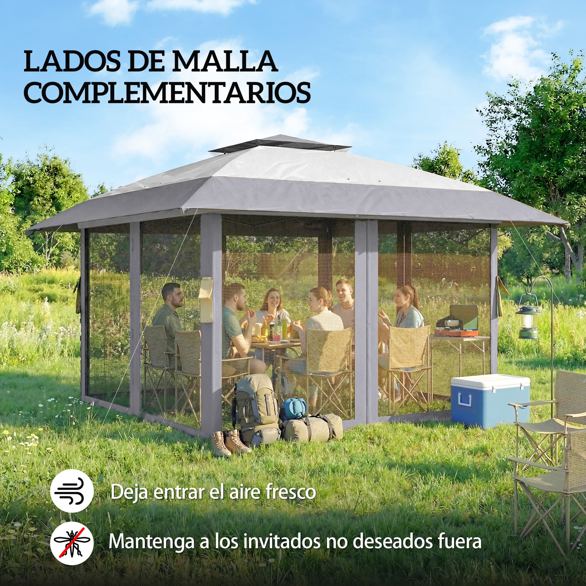 Outsunny Carpa Plegable 4x4 M_4
