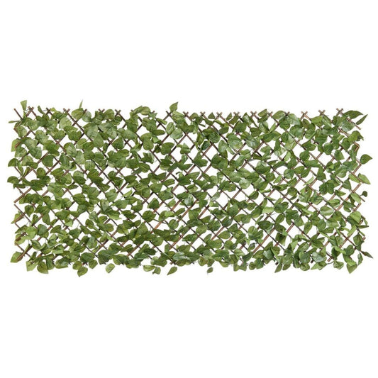 Nature Enrejado De Jardín Con Palma De Laurel Hojas Verdes 90x180 Cm_0