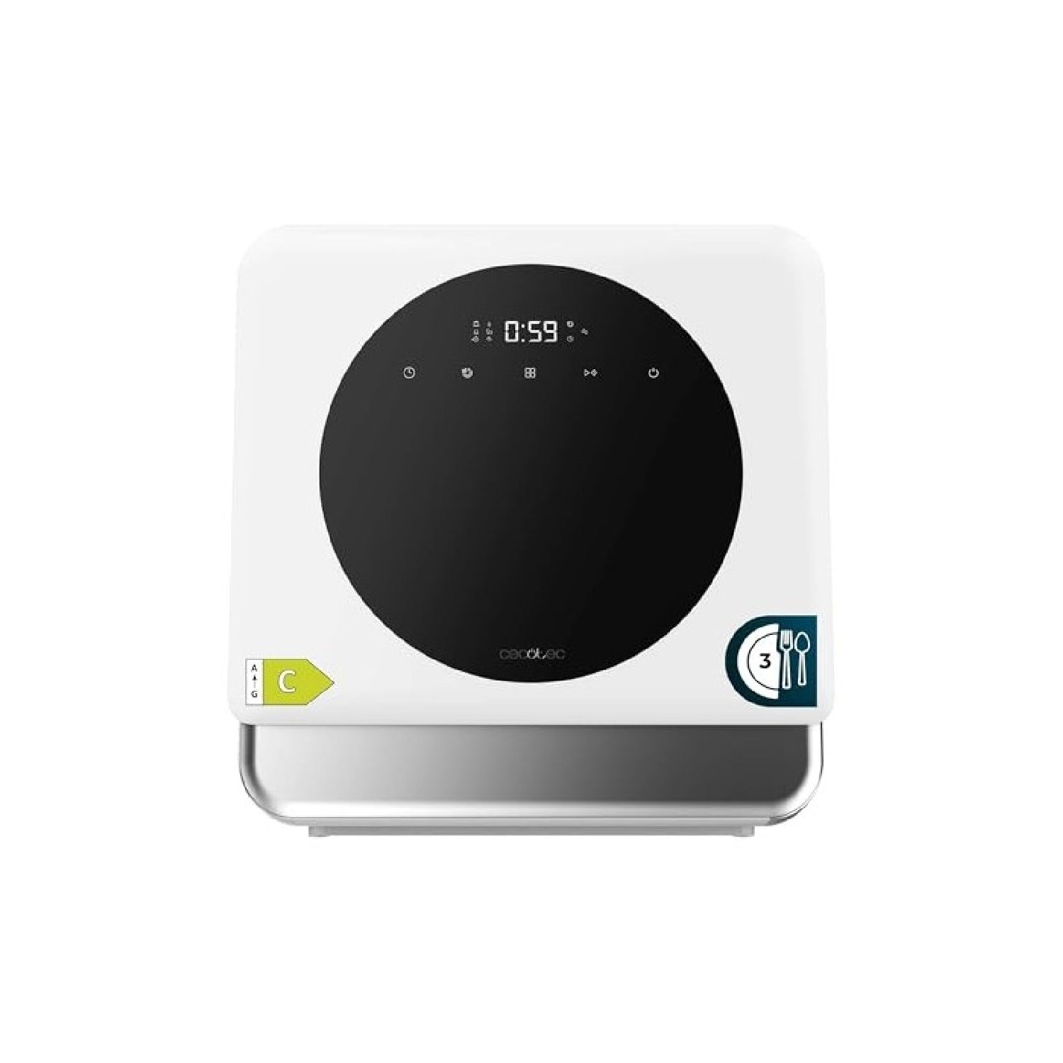 Cecotec Lavavajiillas Compacto Libre Instalación Sobremesa Bolero Aguazero 1100. 3 Cubiertos, Bajo Consumo, 6 Programas_0