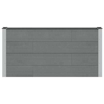 Arriate Elevado Gris 150 X 30 X 72 Cm Wpc Y Aluminio_2
