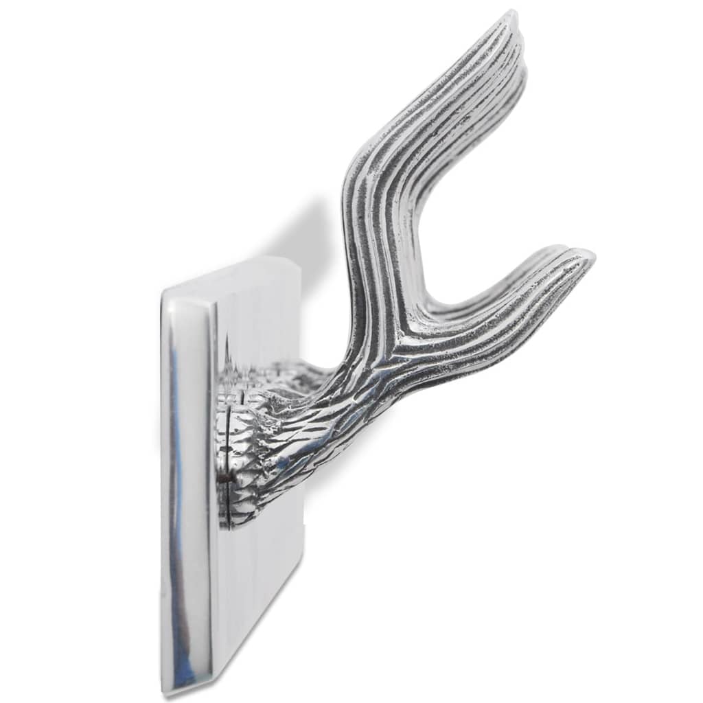 Colgador De Aluminio Con Ganchos Para Ropa, Abrigos (plateado)_3