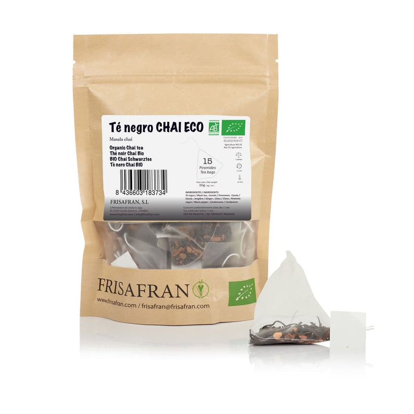 Té Negro Chai Ecológico Pirámides | Calidad | Frisafran 60 Uds_0