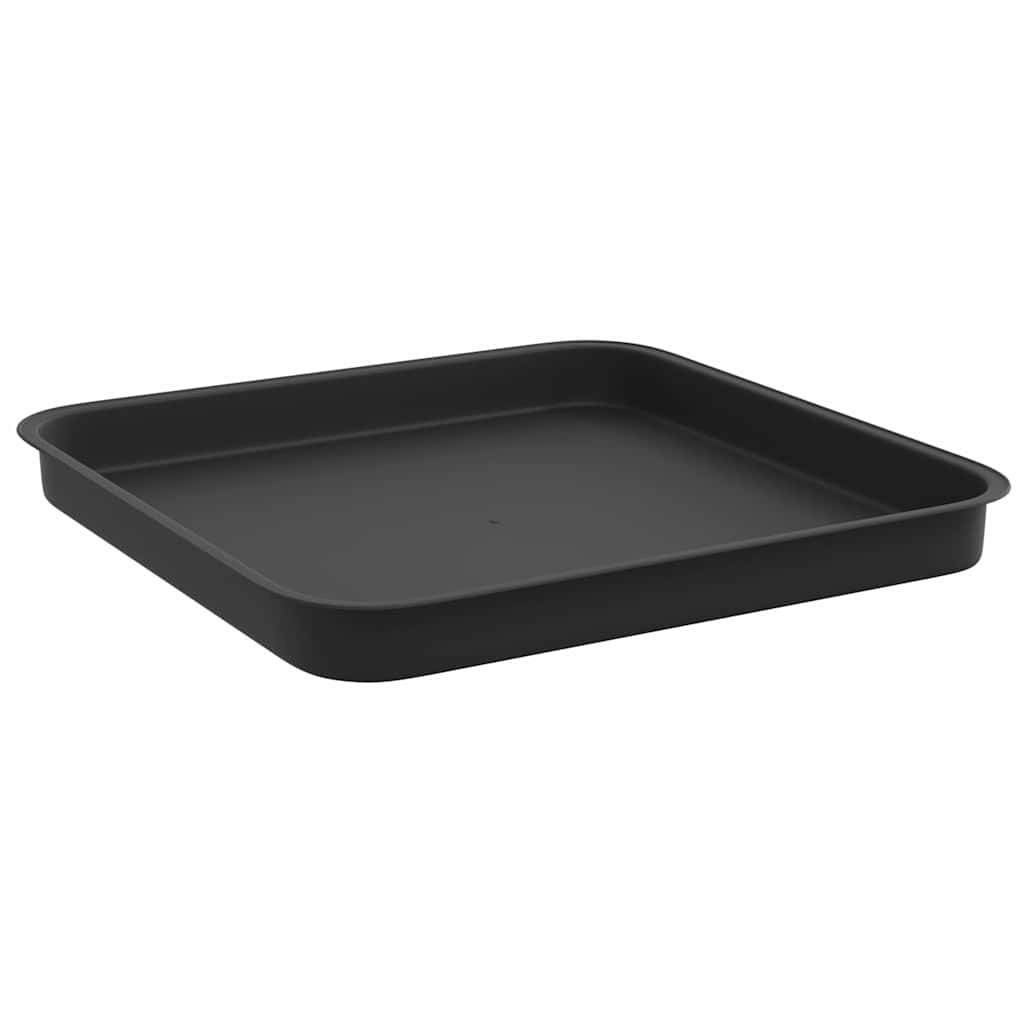 Bandeja Cuadrada Para Flores 24 Uds. Negro 21 X 21 X 2 Cm_4