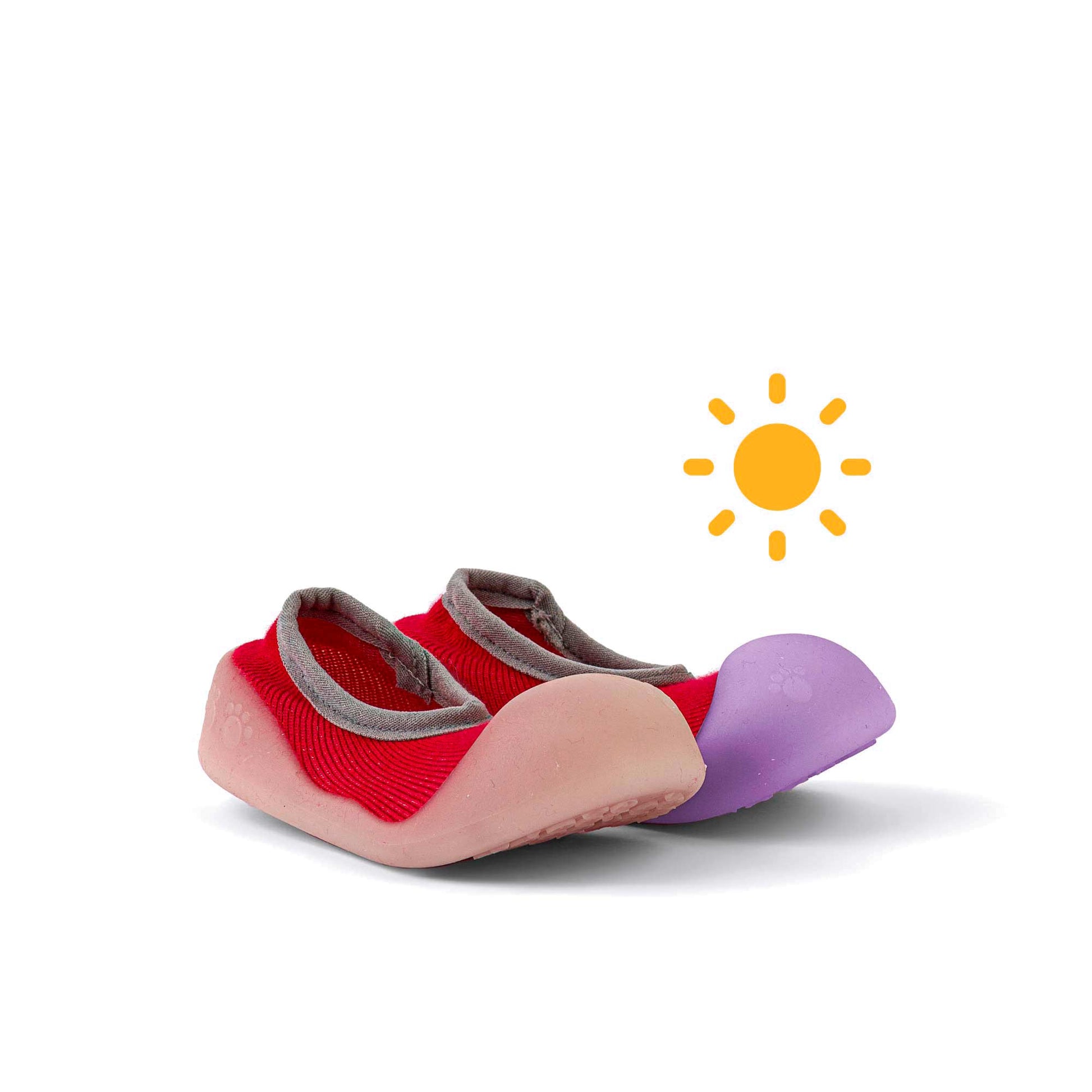 Zapatos De Bebé Que Cambian De Color Con La Luz Del Sol Flat Red Bigtoes Chameleon L (21,5)_0
