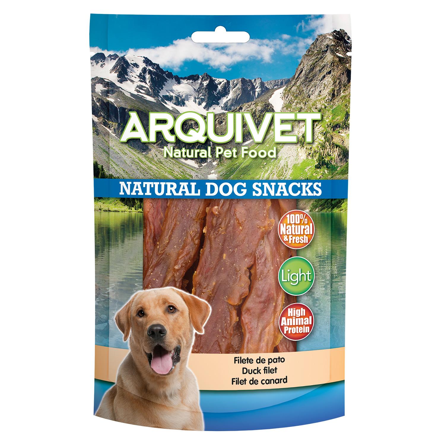 Snack natural para perros Filete de pato Arquivet 1 Kg