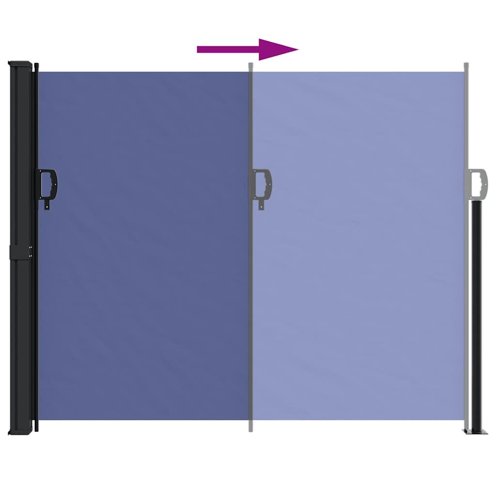 Vidaxl Toldo Lateral Retráctil Azul 160x500 Cm_4