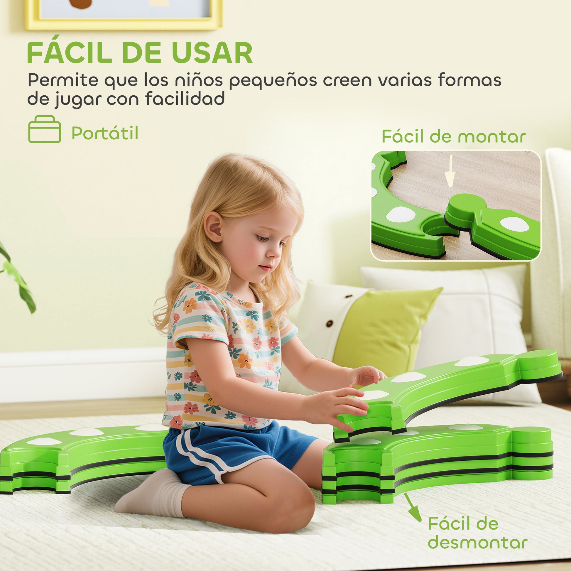 Aiyaplay Tabla De Equilibrio Para Niños De +3 Años Con 6 Piedras De Equilibrio_5